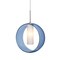 Besa Lighting Plato Cord Pendant, Blue/Opal, Satin Nickel Finish, 1x60W Incandescent 1JT-PLATOBL-SN - alternate 1